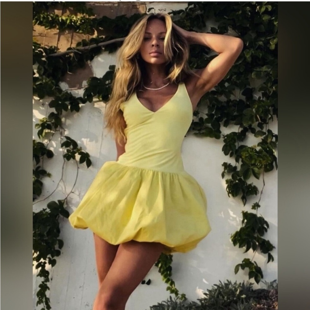 Zara Yellow Mini Dress